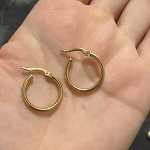 10K Yellow Gold Hoop Earrings